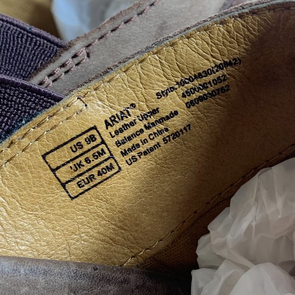 Ariat Tambour Women's Size 9 Leather Clogs Slip On Wedge Heel Mule Shoe - Picture 10 of 15